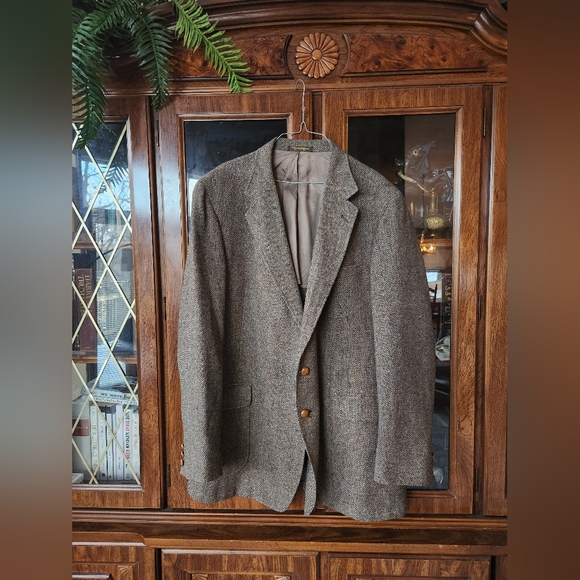 Herringbone men's Blazer made by American Craftsman Specialty tailored jacket - Picture 1 of 2